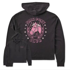 Life is Good Pink Pony Club hoodie